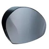 Merida Mercury MAX SR BMC201 – czarny pojemnik na papier toaletowy, do rolki Ø20 cm, z uchwytem na resztkę Ø10 cm i bocznymi okienkami.