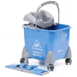 Wózek serwisowy do sprzątania, jednowiadrowy, wiadro 20 l, stelaż KOMBI 40 cm