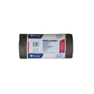 Czarne worki na śmieci 70 l HDPE Merida Economy rolka 50 sztuk