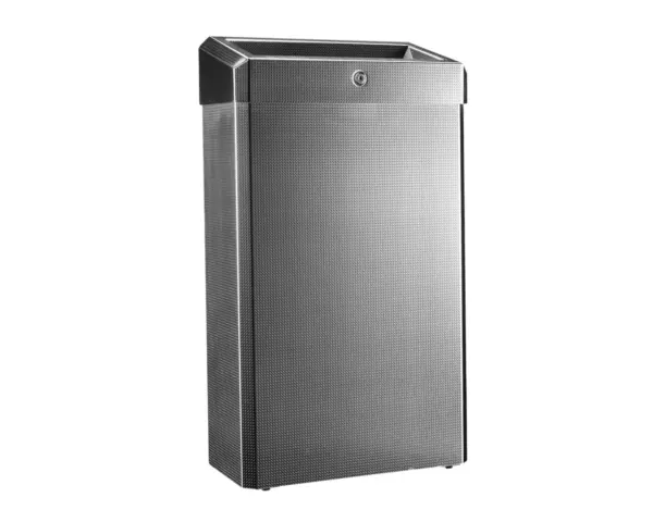 Kosz otwarty MERIDA INOX DESIGN -TEXTURE, poj. 27 l Kosz otwarty Merida Inox Design Texture 27 l ze stożkowym otworem
