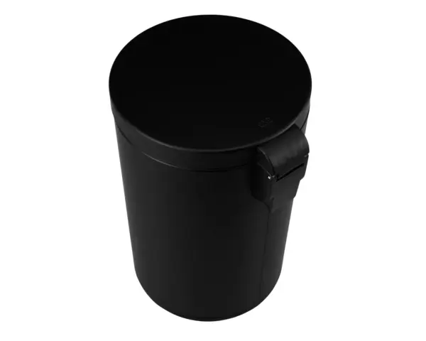 Kosz pedałowy SILENT SERENE, pojemność 12 l, metalowy, czarny matowy Metalowy kosz pedałowy z wyjmowanym wiaderkiem wewnętrznym