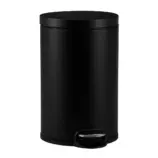 Kosz pedałowy metalowy czarny matowy 20 l Silent Serene