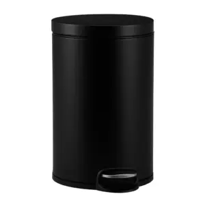 Kosz pedałowy metalowy czarny matowy 20 l Silent Serene