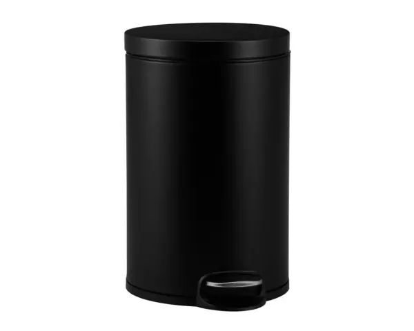 Kosz pedałowy metalowy czarny matowy 20 l Silent Serene