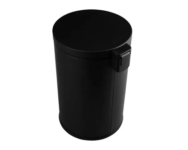 Kosz pedałowy TOP SILENT LUNA, pojemność 12 l, metalowy, czarny matowy Kosz pedałowy 12 l z wyjmowanym wiadrem i uchwytami