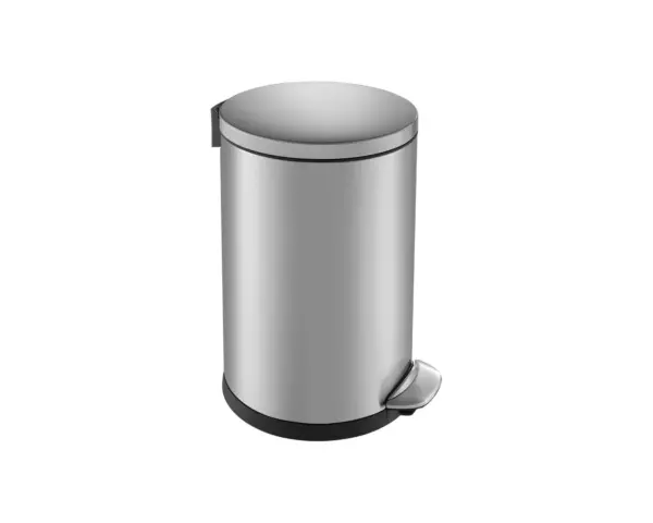 Kosz pedałowy TOP SILENT LUNA, pojemność 20 l, stal matowa Kosz pedałowy Top Silent Luna 20 l ze stali matowej