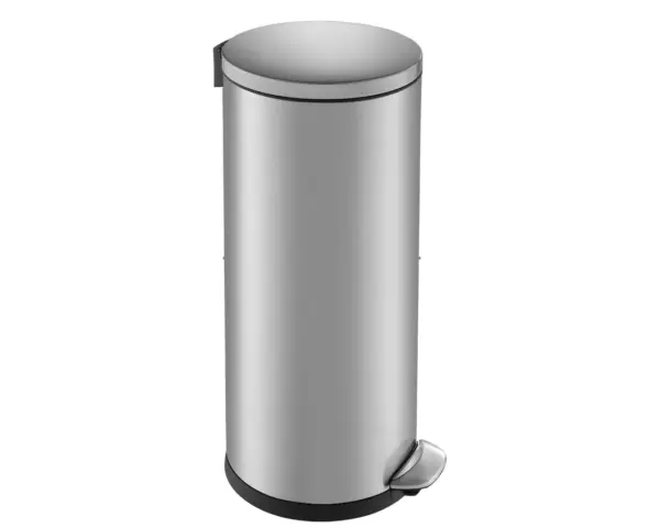 Kosz pedałowy TOP SILENT LUNA, pojemność 30 l, stal matowa Kosz pedałowy TOP SILENT LUNA 30 l ze stali matowej