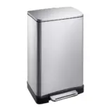 Prostokątny kosz na śmieci CUBE 30 l stal matowa