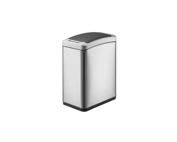 Bezdotykowy kosz automatyczny SENSOR 8 l, prostokątny, stal matowa