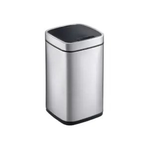 Kosz automatyczny bezdotykowy SENSOR kwadratowy stal matowa 12 l