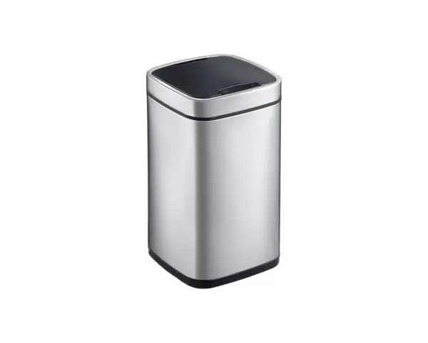 Kosz automatyczny SENSOR, bezdotykowy, kwadratowy, stal matowa 12 l Kosz automatyczny bezdotykowy SENSOR kwadratowy stal matowa 12 l