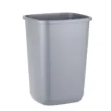 Kosz Quatro 45 l srebrny z tworzywa PP widok z bliska