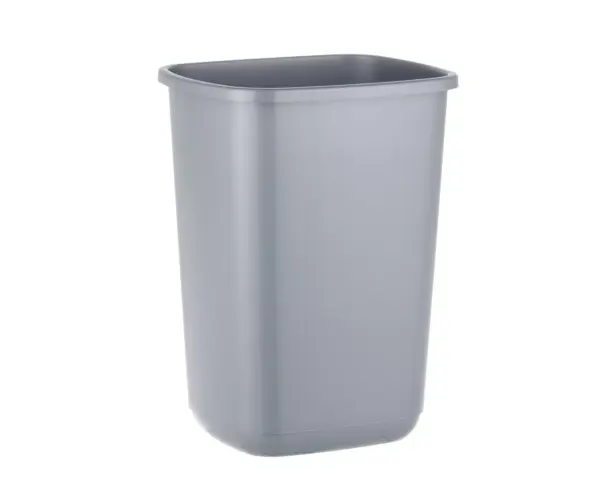 Kosz Quatro poj. 45 l, kolor srebrny Kosz Quatro 45 l srebrny z tworzywa PP widok z bliska