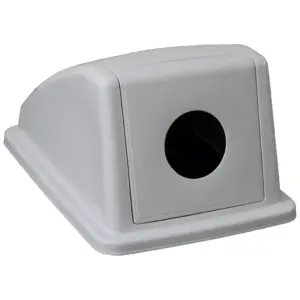 Szara pokrywa kosza KJS705 z okrągłym otworem 9,5 cm