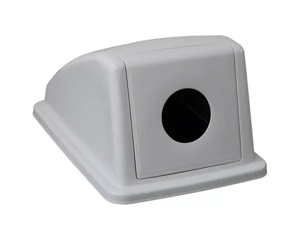 Szara pokrywa kosza KJS705 z okrągłym otworem 9,5 cm