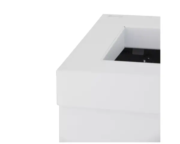 Kosz na odpady otwarty MERIDA STELLA WHITE LINE, pojemność 45 l, biały Kosz MERIDA STELLA WHITE LINE z uchylną ramką do mocowania worka