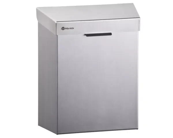 Kosz do damskich toalet MERIDA STELLA Anti-FingerPrint, 4,5 l, stal matowa z powłoką AFP Kosz do damskich toalet MERIDA STELLA 4,5 l stal nierdzewna matowa