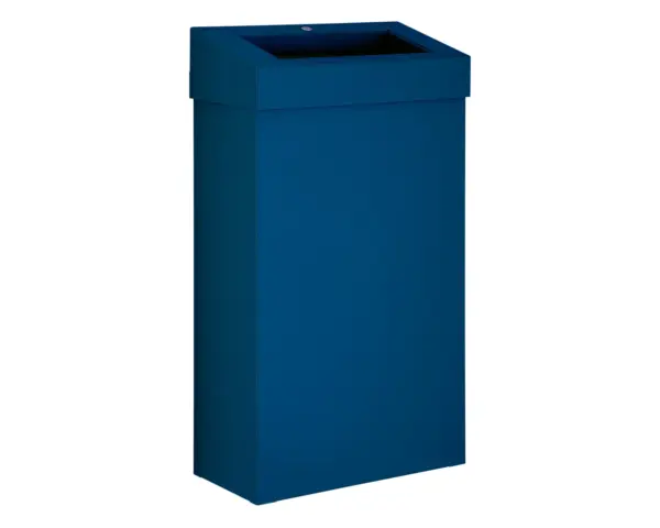 Kosz na odpady otwarty MERIDA STELLA SLIM BLUE LINE, pojemność 27 l, niebieski Kosz Merida Stella Slim Blue Line z uchylną ramką do worka na odpady