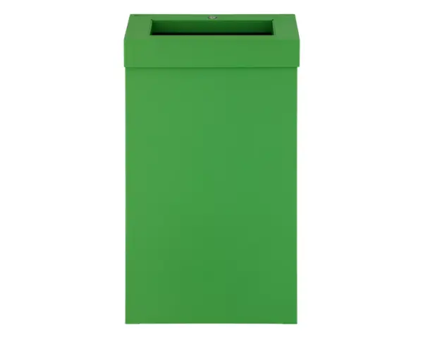 Kosz na odpady otwarty MERIDA STELLA SLIM GREEN LINE, pojemność 27 l, zielony Kosz MERIDA STELLA SLIM z uchylną ramką do worka i zamkiem bębenkowym