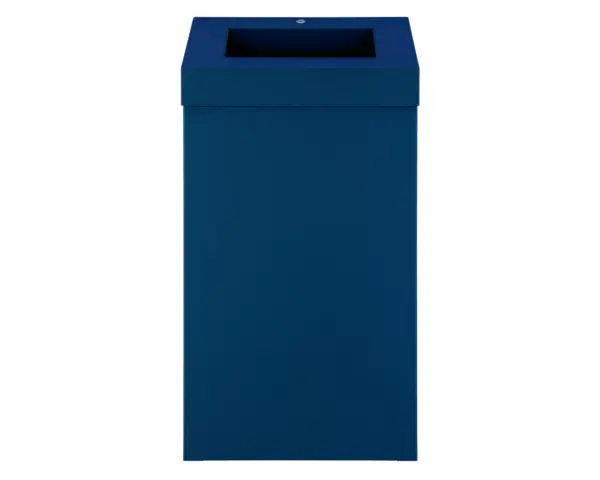 Kosz na odpady otwarty MERIDA STELLA BLUE LINE, pojemność 45 l, niebieski Uchylna ramka do worka w koszu MERIDA STELLA BLUE LINE 45 l