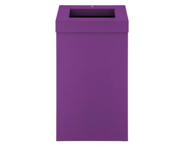 Kosz na odpady otwarty MERIDA STELLA VIOLET LINE, pojemność 45 l, filoetowy Otwarty kosz na odpady 45 l z możliwością montażu na ścianie