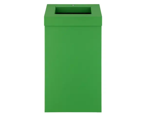 Kosz na odpady otwarty MERIDA STELLA GREEN LINE, pojemność 45 l, zielony Otwarty kosz Merida Stella 45 l z zieloną powłoką strukturalną
