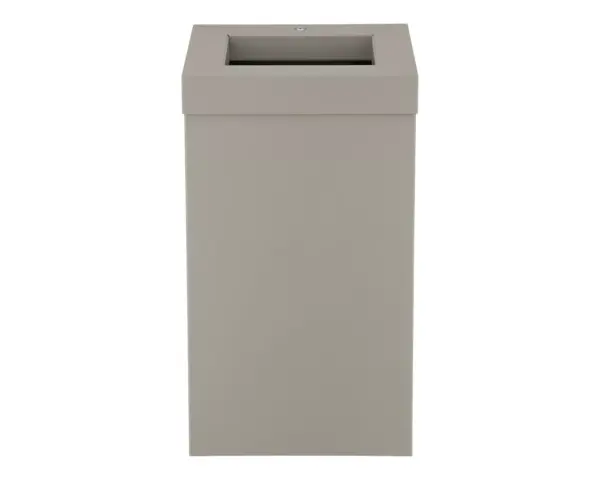 Kosz na odpady otwarty MERIDA STELLA STONE GREY LINE, pojemność 45 l, szary kamienny Kosz na odpady do montażu na ścianie 45 l szary kamienny