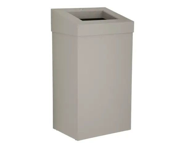 Kosz na odpady otwarty MERIDA STELLA STONE GREY LINE, pojemność 45 l, szary kamienny Kosz na odpady otwarty MERIDA STELLA STONE GREY LINE, pojemność 45 l, szary kamienny