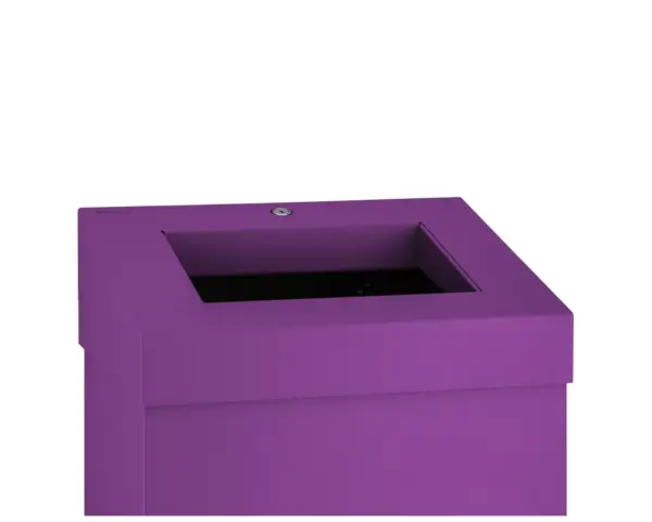 Kosz na odpady otwarty MERIDA STELLA VIOLET LINE, pojemność 45 l, filoetowy Zdejmowany kołnierz kosza na odpady MERIDA STELLA 45 l