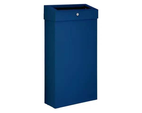 Kosz na odpady otwarty MERIDA STELLA SLIM BLUE LINE COMBO, pojemność 15 l, niebieski Kosz Merida Stella Slim Blue Line z uchylną ramką do mocowania worka