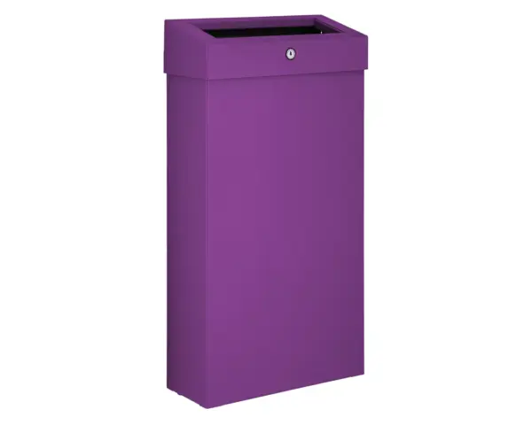 Kosz na odpady otwarty MERIDA STELLA SLIM VIOLET LINE COMBO, pojemność 15 l, fioletowy Kosz na odpady MERIDA STELLA SLIM z uchylną ramką na worek fioletowy