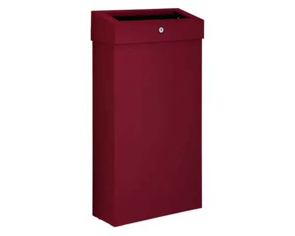 Kosz na odpady otwarty MERIDA STELLA SLIM RED LINE COMBO, pojemność 15 l, czerwony Czerwony kosz Merida Stella Slim z uchylną ramką na worek na odpady