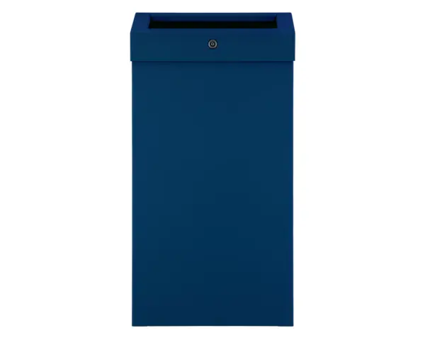 Kosz na odpady otwarty MERIDA STELLA SLIM BLUE LINE COMBO, pojemność 15 l, niebieski Kosz na śmieci Merida Stella Slim niewidoczne zawiasy i zamek bębenkowy