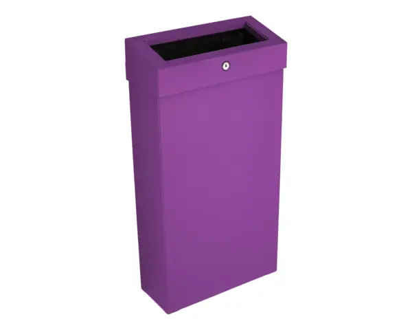 Kosz na odpady otwarty MERIDA STELLA SLIM VIOLET LINE COMBO, pojemność 15 l, fioletowy Kosz na odpady MERIDA STELLA SLIM możliwość montażu do ściany fioletowy