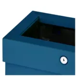 Stalowy kosz na odpady Merida Stella Slim Blue Line spawane boki 15 l