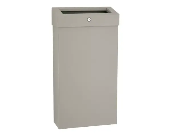 Kosz na odpady otwarty MERIDA STELLA SLIM STONE GREY LINE COMBO, pojemność 15 l, szary kamienny Kosz na odpady Merida Stella Slim w kolorze szarym kamiennym