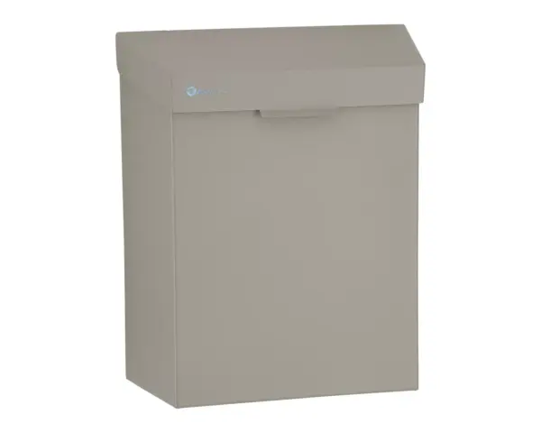 Kosz do damskich toalet MERIDA STELLA STONE GREY LINE 4,5 l, szary kamienny Kosz do toalety Merida Stella Stone Grey 4,5 l malowana stal nierdzewna
