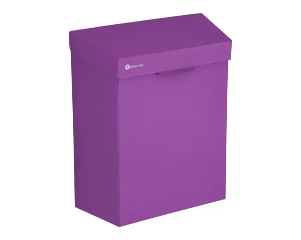 Kosz do damskich toalet MERIDA STELLA VIOLET LINE 4,5 l, fioletowy Kosz toaletowy Merida Stella Violet Line ze spawanymi i szlifowanymi łączeniami