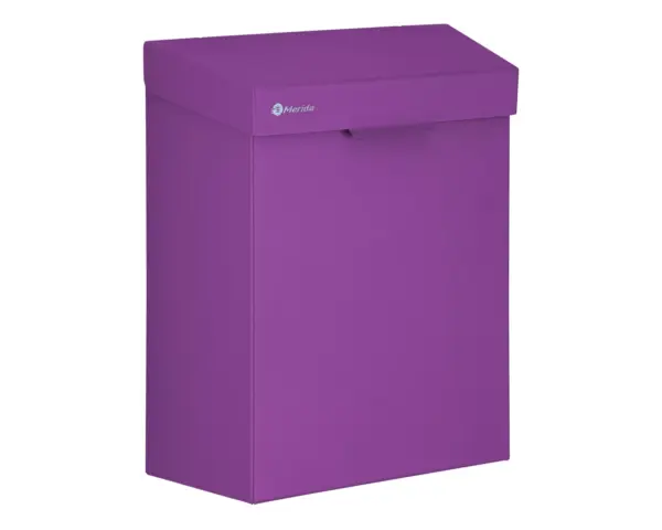 Kosz do damskich toalet MERIDA STELLA VIOLET LINE 4,5 l, fioletowy Kosz Merida Stella Violet Line z uchylną ramką na worek na odpady
