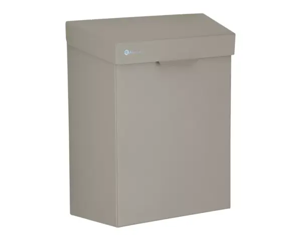 Kosz do damskich toalet MERIDA STELLA STONE GREY LINE 4,5 l, szary kamienny Kosz do damskich toalet Merida Stella z unoszoną pokrywą szary kamienny