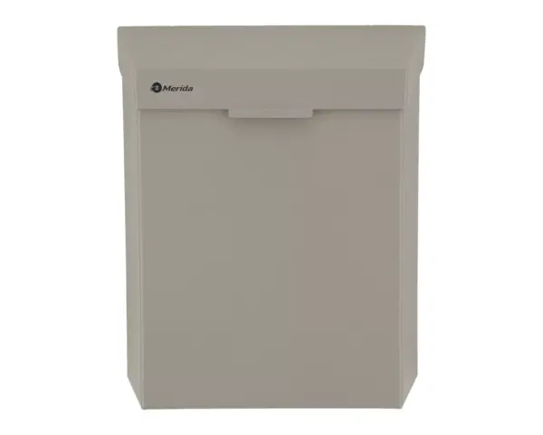 Kosz do damskich toalet MERIDA STELLA STONE GREY LINE 4,5 l, szary kamienny Kosz Merida Stella Stone Grey z uchylną ramką do mocowania worka na odpady
