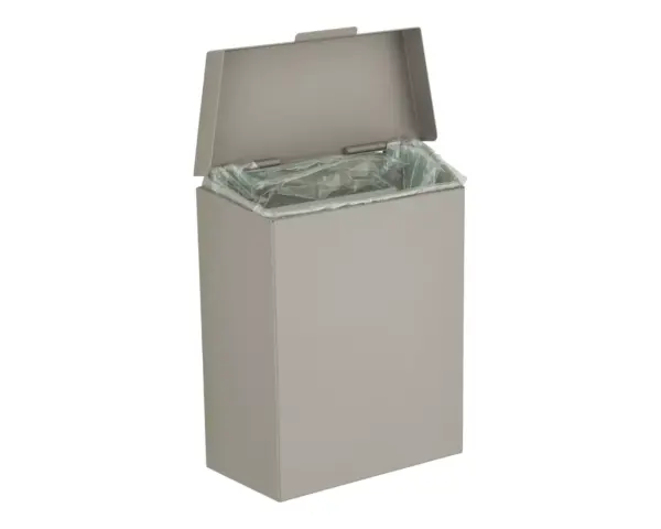 Kosz do damskich toalet MERIDA STELLA STONE GREY LINE 4,5 l, szary kamienny Kosz na śmieci Merida Stella Stone Grey spawane i szlifowane łączenia boków