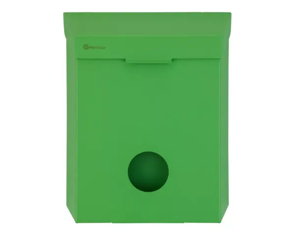 Kosz do damskich toalet MERIDA STELLA GREEN LINE z pojemnikiem na torebki higieniczne, pojemność 4,4 l, zielony Pojemnik na torebki higieniczne do kosza MERIDA STELLA GREEN LINE, wsuwany od spodu