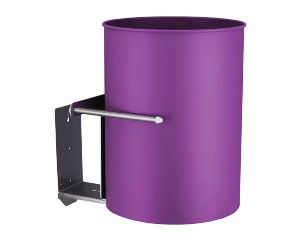 Kosz podblatowy regulowany MERIDA STELLA VIOLET LINE, pojemność 30 l, fioletowy Kosz podblatowy fioletowy Merida widok z boku 30 litrów