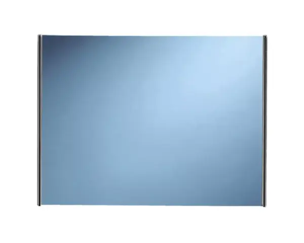 Lustro 50x60 cm na metalowym stelażu z chromowanymi rurkami
