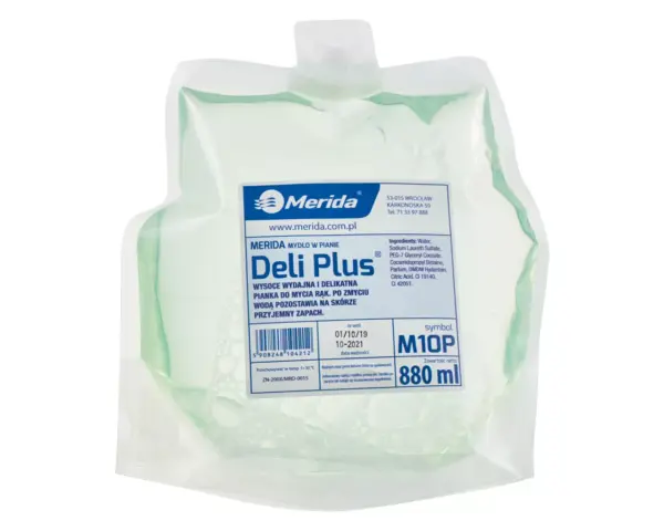 Jednorazowy wkład mydła w pianie Merida Deli Plus 880 ml zapach bananowy