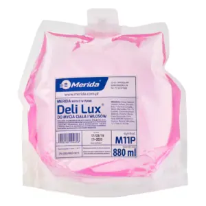 Jednorazowy wkład mydła w pianie Merida Deli Lux 880 ml zapach naomi