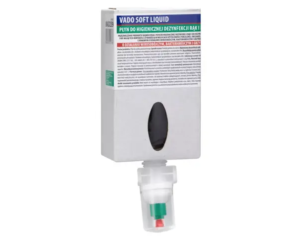 MERIDA VADO SOFT bezalkoholowy płyn do higienicznej dezynfekcji rąk i powierzchni, jednorazowy wkład 700 ml do dozownika mechanicznego MERIDA ONE Bezalkoholowy płyn do dezynfekcji rąk i powierzchni Merida Vado Soft 700 ml