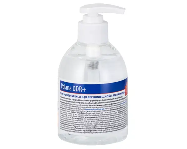 Płyn dezynfekcyjny o zapachu róży MERIDA POLANA DDR+ do chirurgicznej i higienicznej dezynfekcji rąk, butelka 300 ml z pompką Płyn dezynfekcyjny o zapachu róży MERIDA POLANA DDR+ do chirurgicznej i higienicznej dezynfekcji rąk, butelka 300 ml z pompką