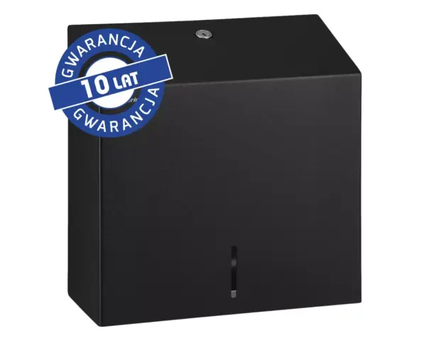 Pojemnik na ręczniki składane MERIDA STELLA BLACK LINE MAXI, czarny Pojemnik na ręczniki ZZ Merida Stella MAXI ASC101, czarny, stal nierdzewna